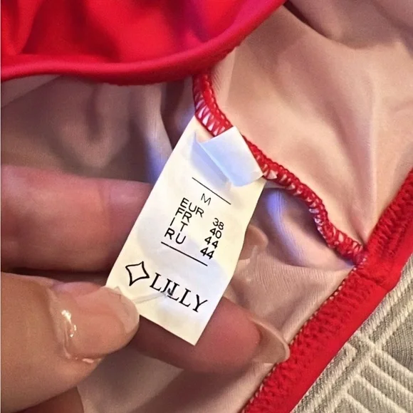 Lilly Red One Piece Swimsuit|size M - Picture 3 of 5